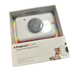 Polaroid SNAP White Digital Camera with Rainbow Accent